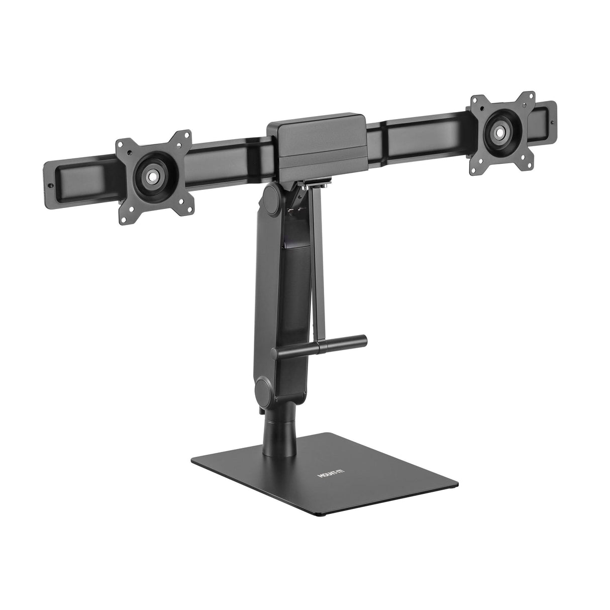 Freestanding Dual Monitor Arm With Height Adjustment