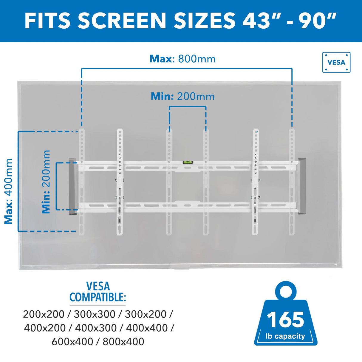 Ultra-Slim & Heavy-Duty TV Wall Mount