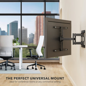 ADA Compliant Full Motion TV Wall Mount with Ultra-Slim Profile