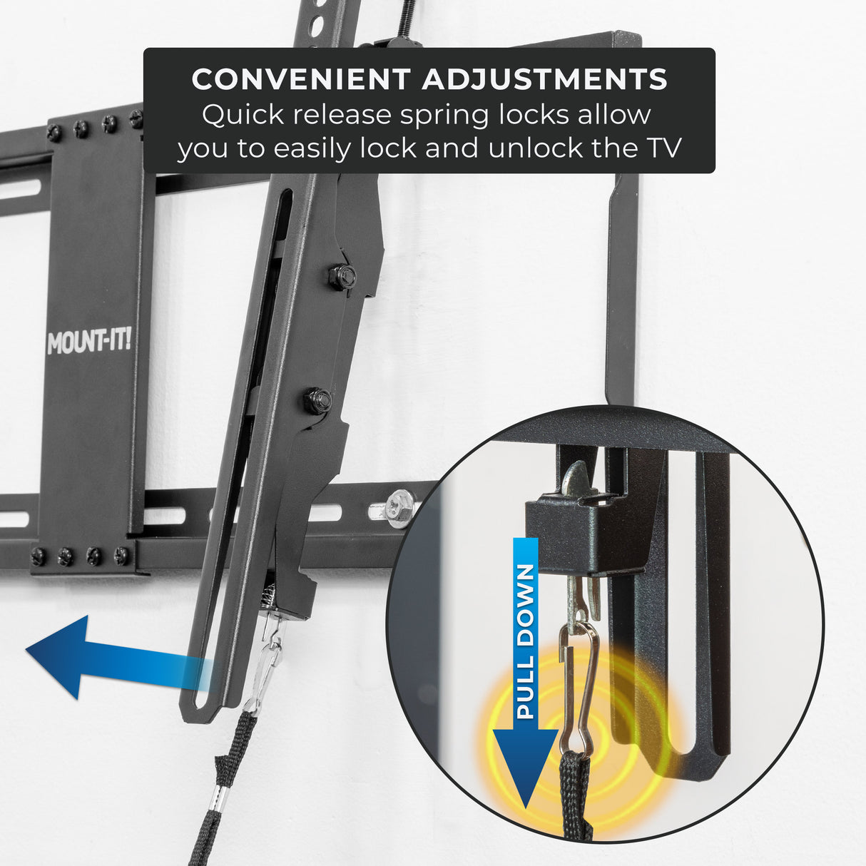 Tilting TV Wall Mount - Fits 42" - 80" TVs