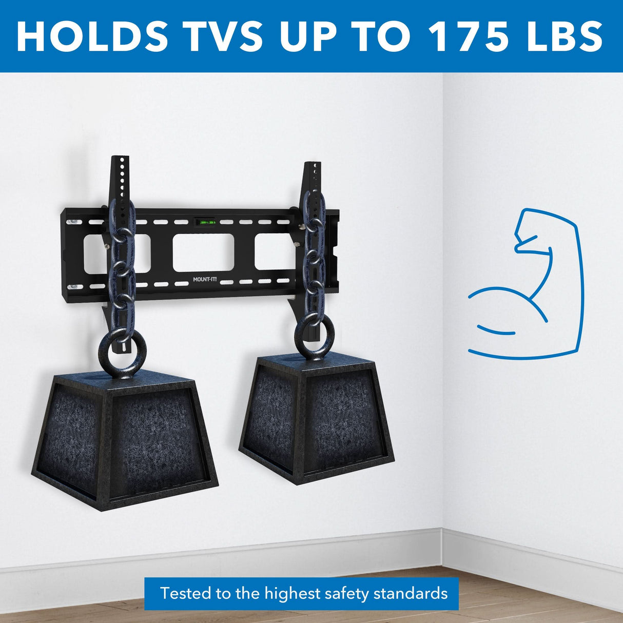 Heavy-Duty Tilt TV Wall Mount with Low Profile