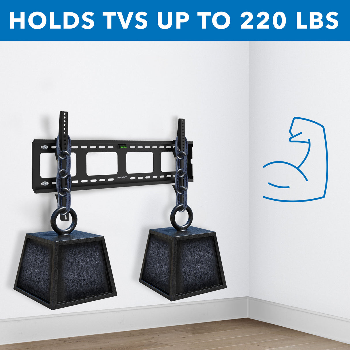 Heavy-Duty Tilt TV Wall Mount