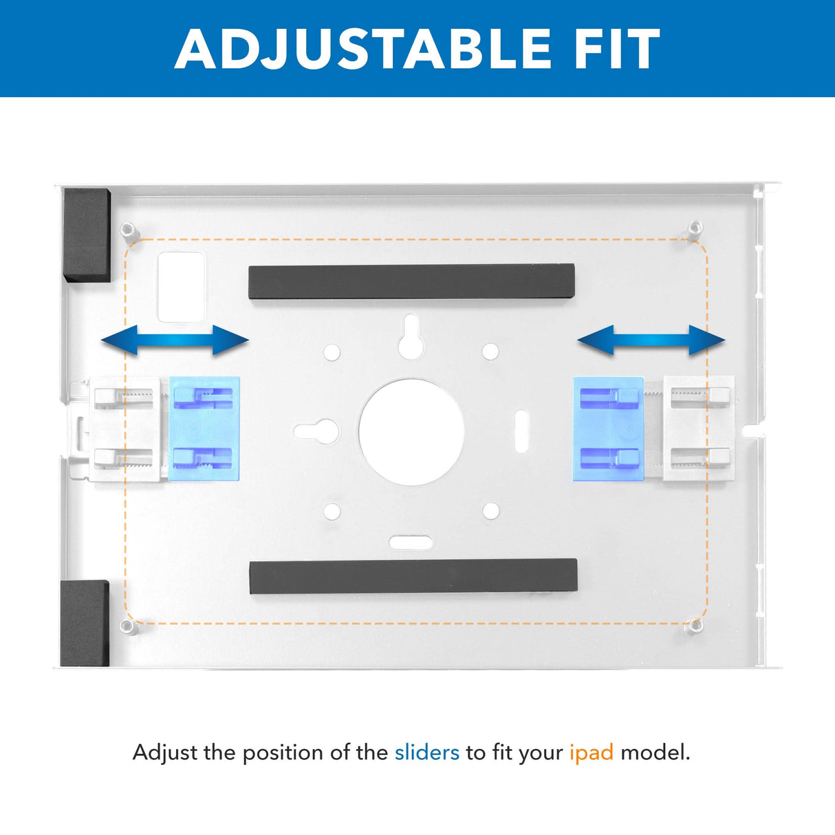 Anti-Theft Tablet Kiosk with Document Holder for iPad, iPad Air, iPad Pro