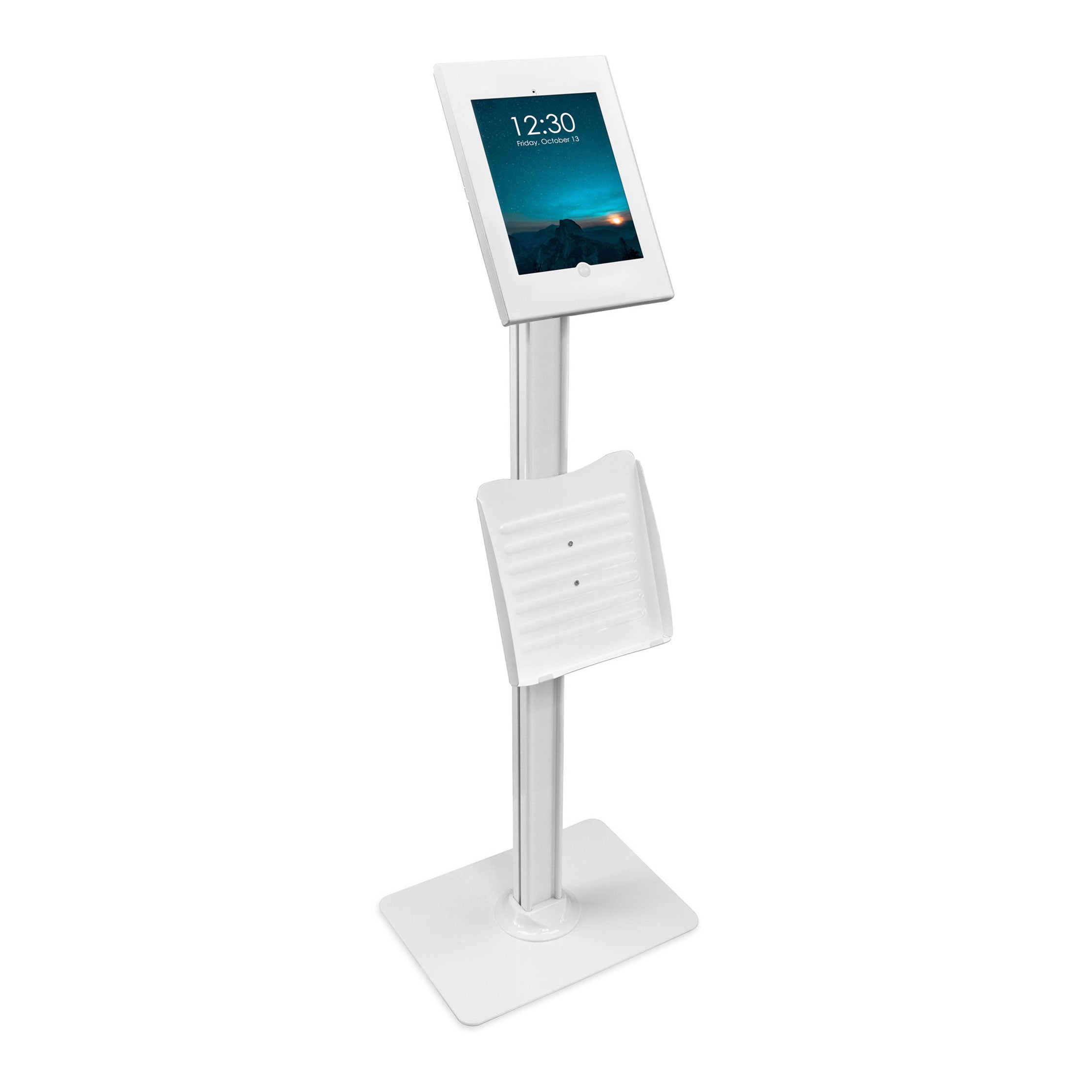 Anti-Theft Tablet Kiosk with Document Holder for iPad, iPad Air, iPad Pro