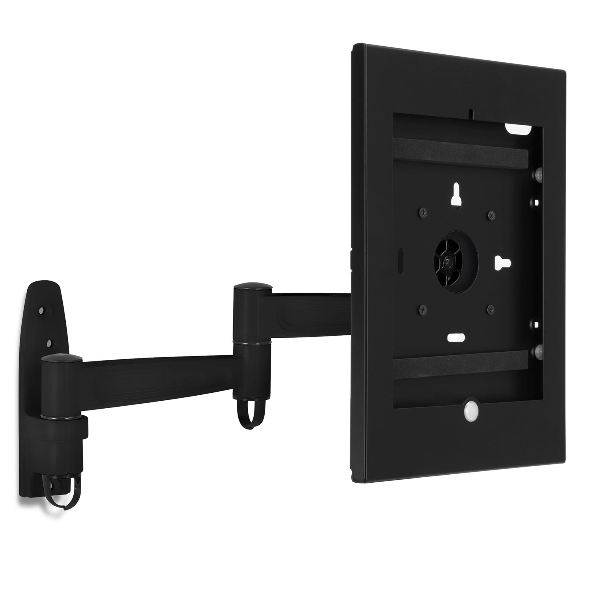 Secure iPad Wall Mount Enclosure w/ Swing Arm for iPad Generations 8 and 9