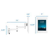 Anti-Theft Tablet Wall Mount with Swing Arm for iPad, iPad Air, iPad Pro