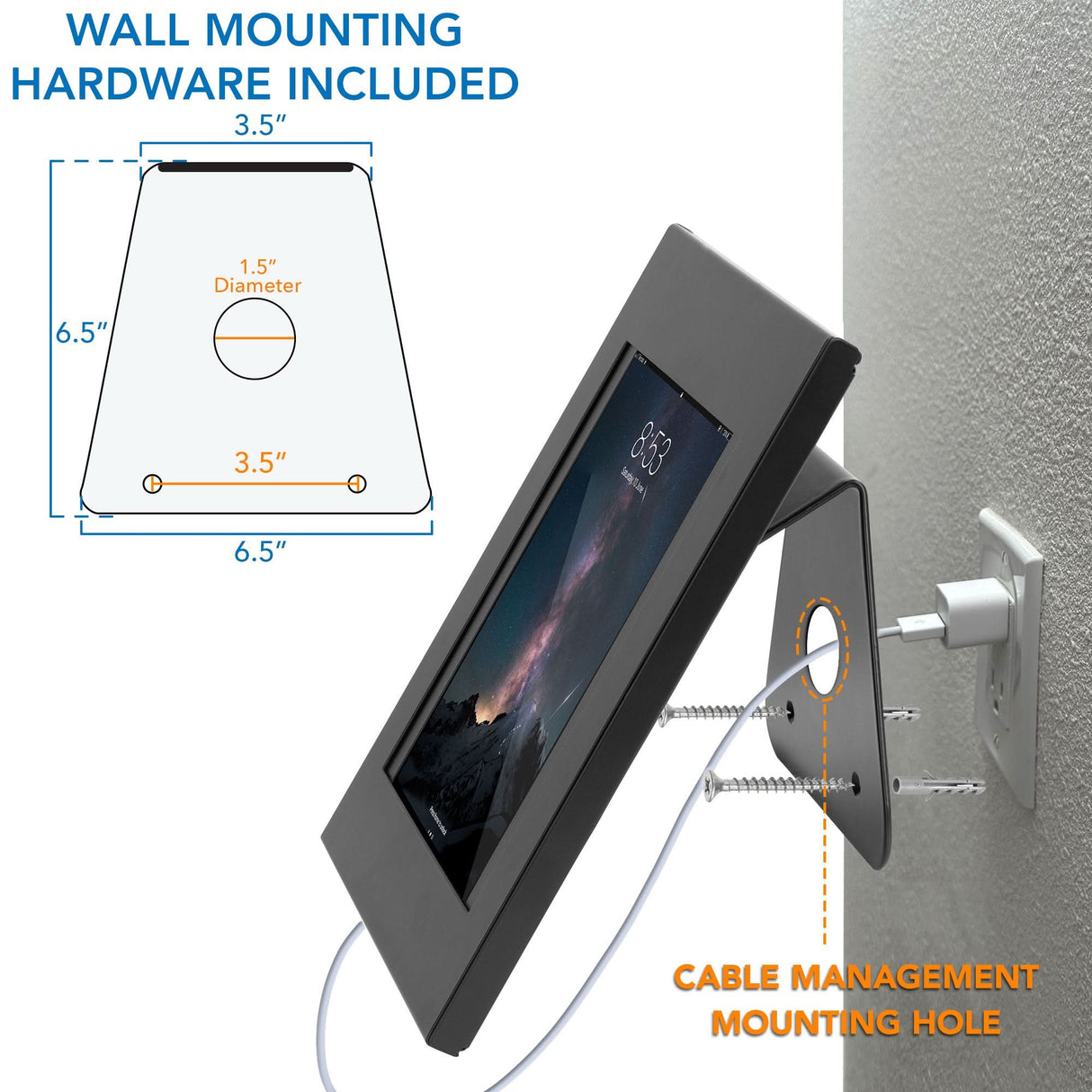 Anti-Theft Tablet Countertop Stand / Wall Mount