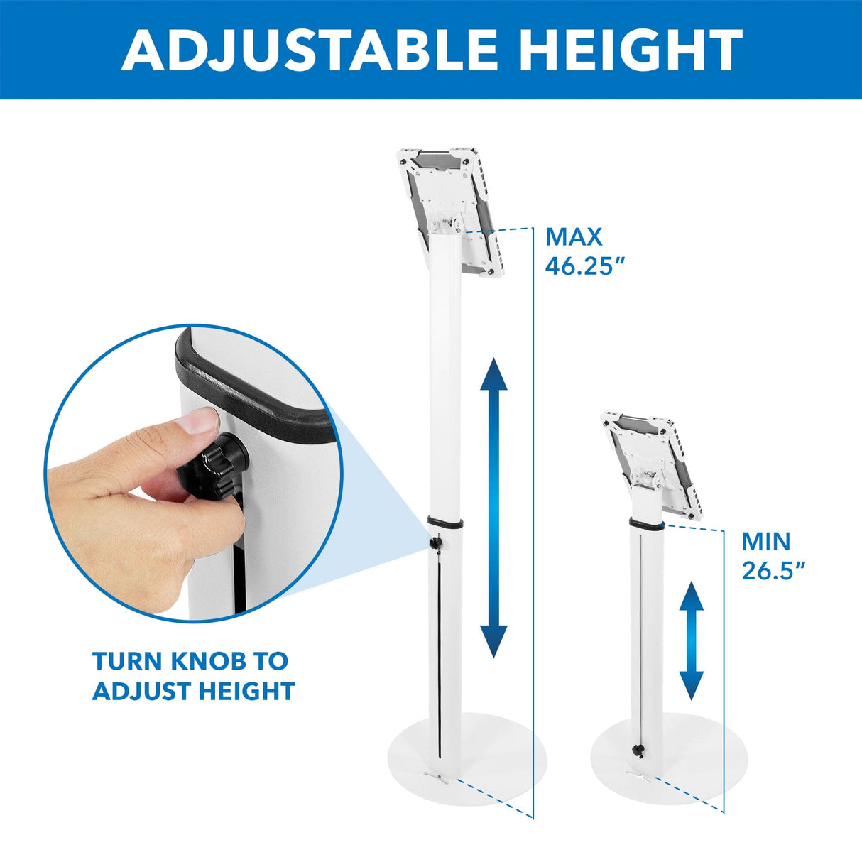 Universal Tablet Floor Kiosk