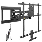 Pull Down Fireplace TV Mount - For TVs from 65" to 85"