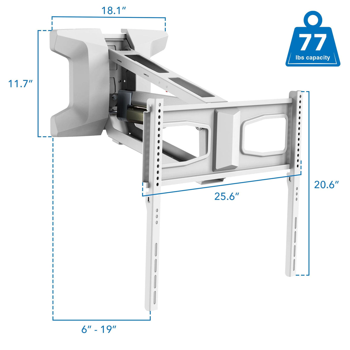 Motorized Fireplace TV Wall Mount | Fits 40-70 Inch TV Screen