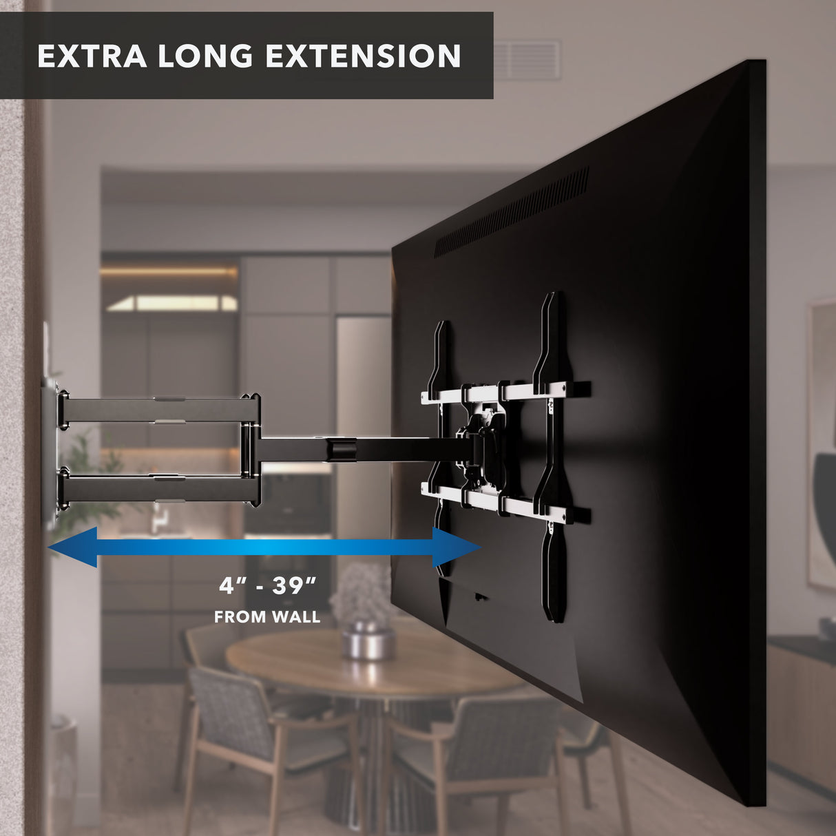 The Beast Heavy Duty Full Motion TV Wall Mount With Extra Long Extension