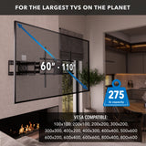 The Beast Heavy Duty Full Motion TV Wall Mount With Extra Long Extension