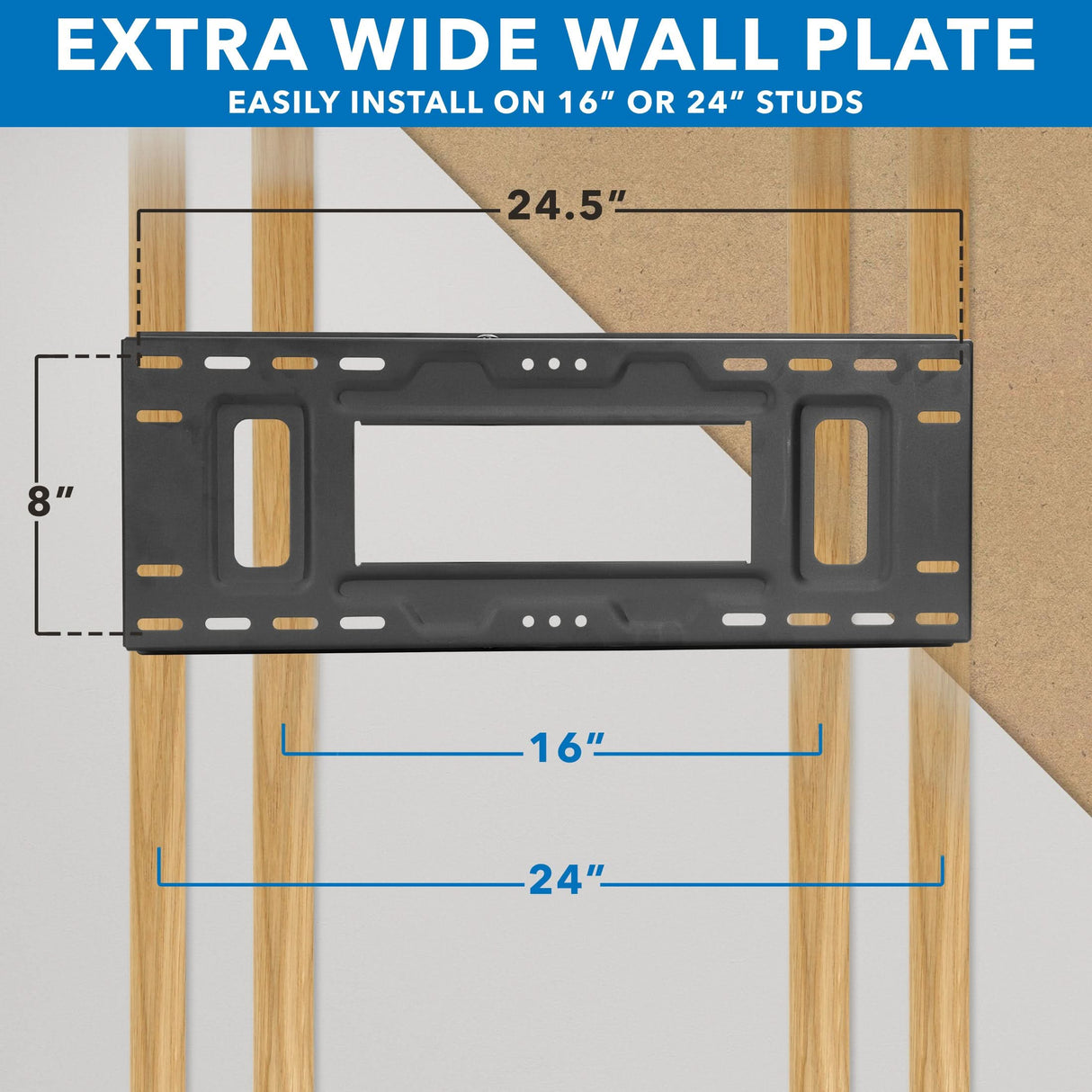 tv mount on wood studs
