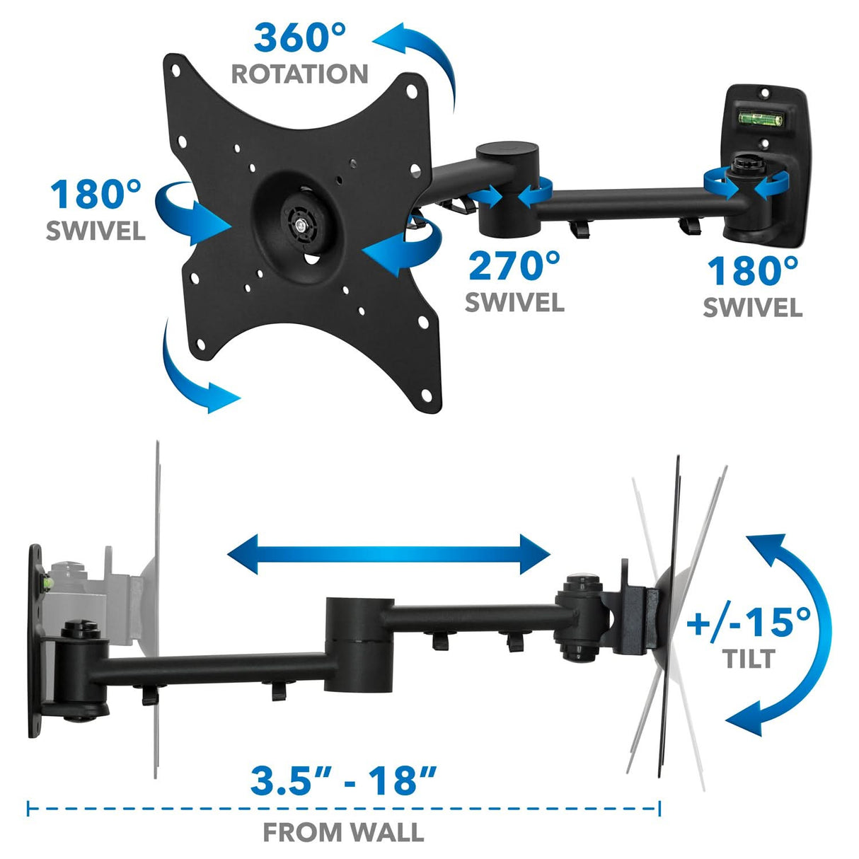 Full Motion TV Wall Mount