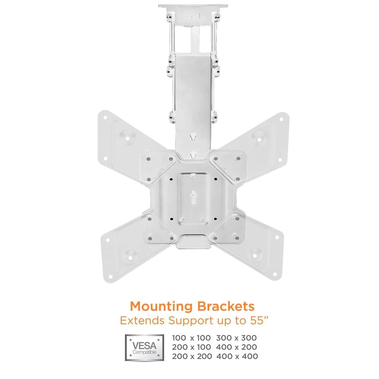 Retractable Motorized Ceiling TV Mount