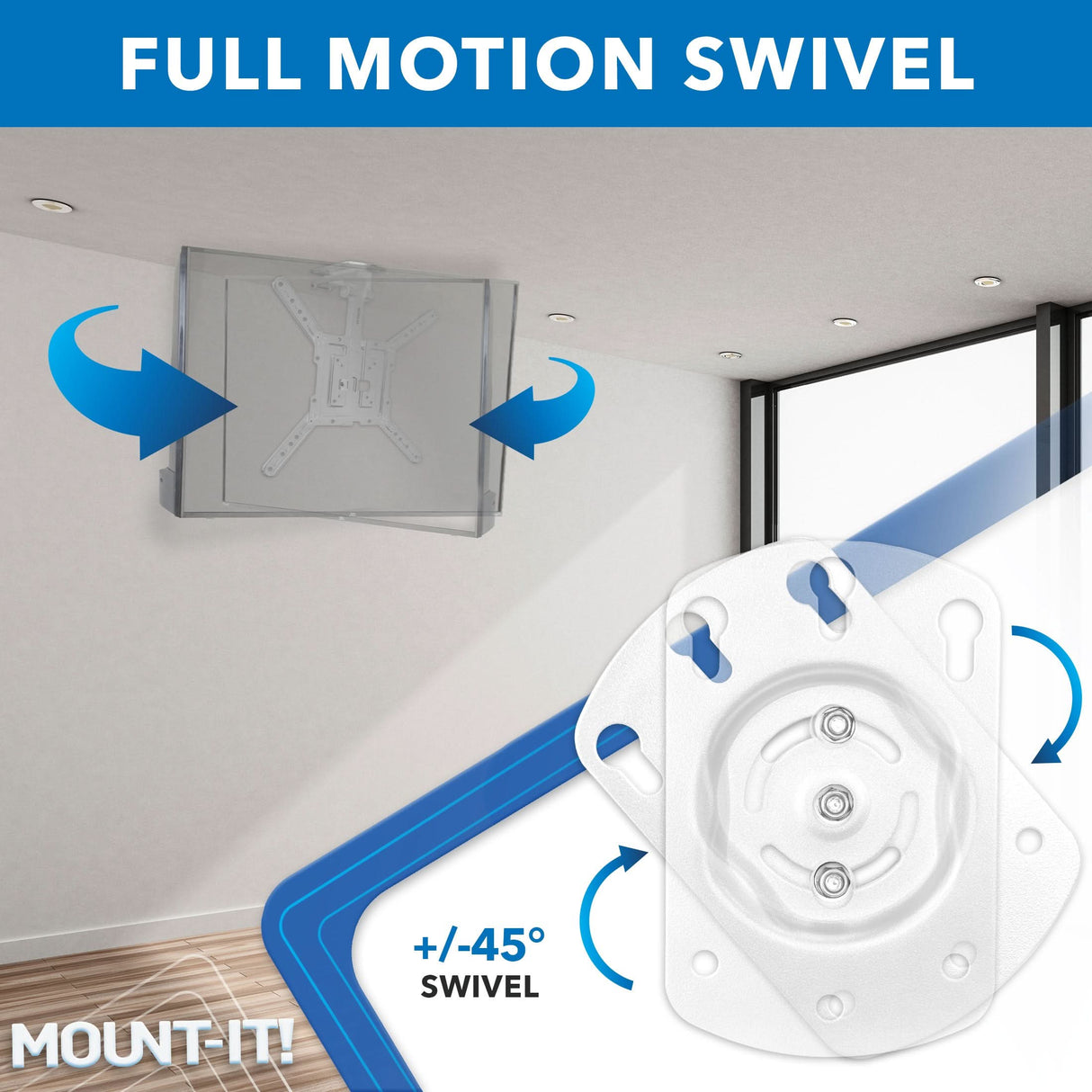 Flip-Down Ceiling TV Mount