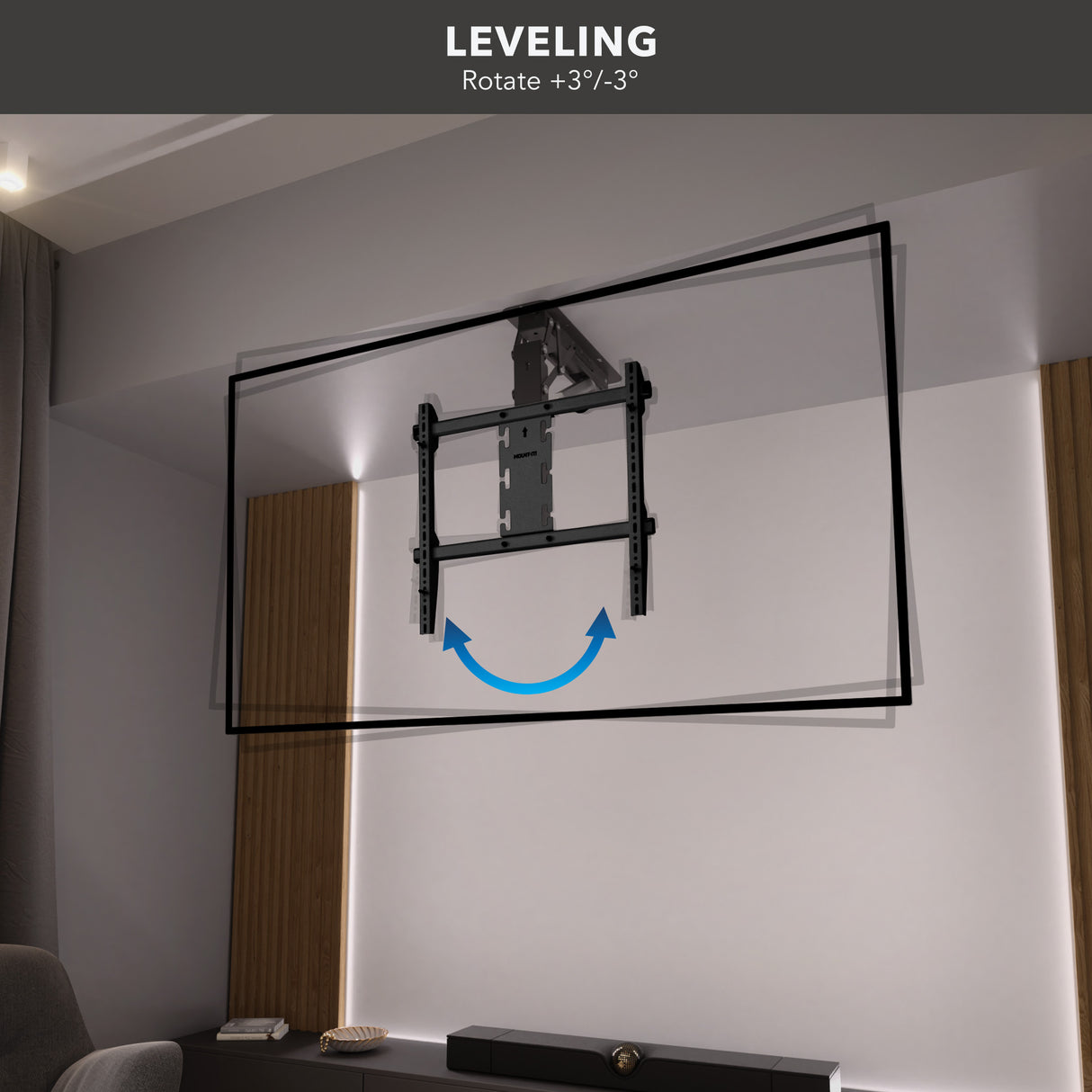 Motorized Ceiling TV Mount