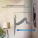 Full Motion TV Wall Mount with Gas Spring Arm