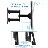 Full Motion Corner TV Wall Mount