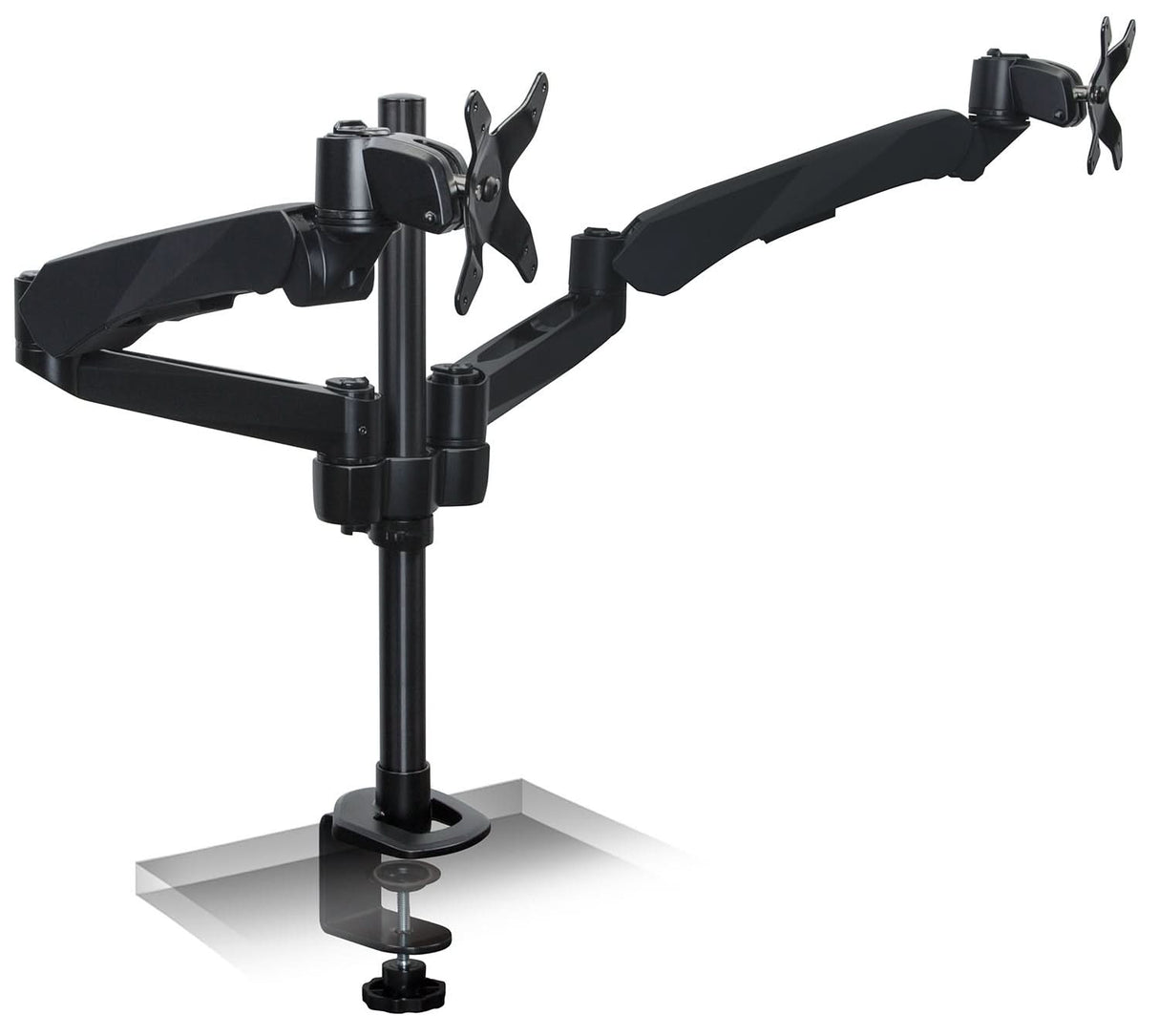 CLiX Series Full Motion Dual Monitor Desk Mount with Gas Spring Arms