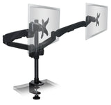 CLiX Series Full Motion Dual Monitor Desk Mount with Gas Spring Arms