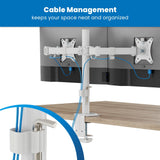 Full Motion Dual Monitor Desk Mount