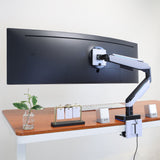 Heavy-Duty Single Monitor Arm for Ultrawide Screens Up To 49"