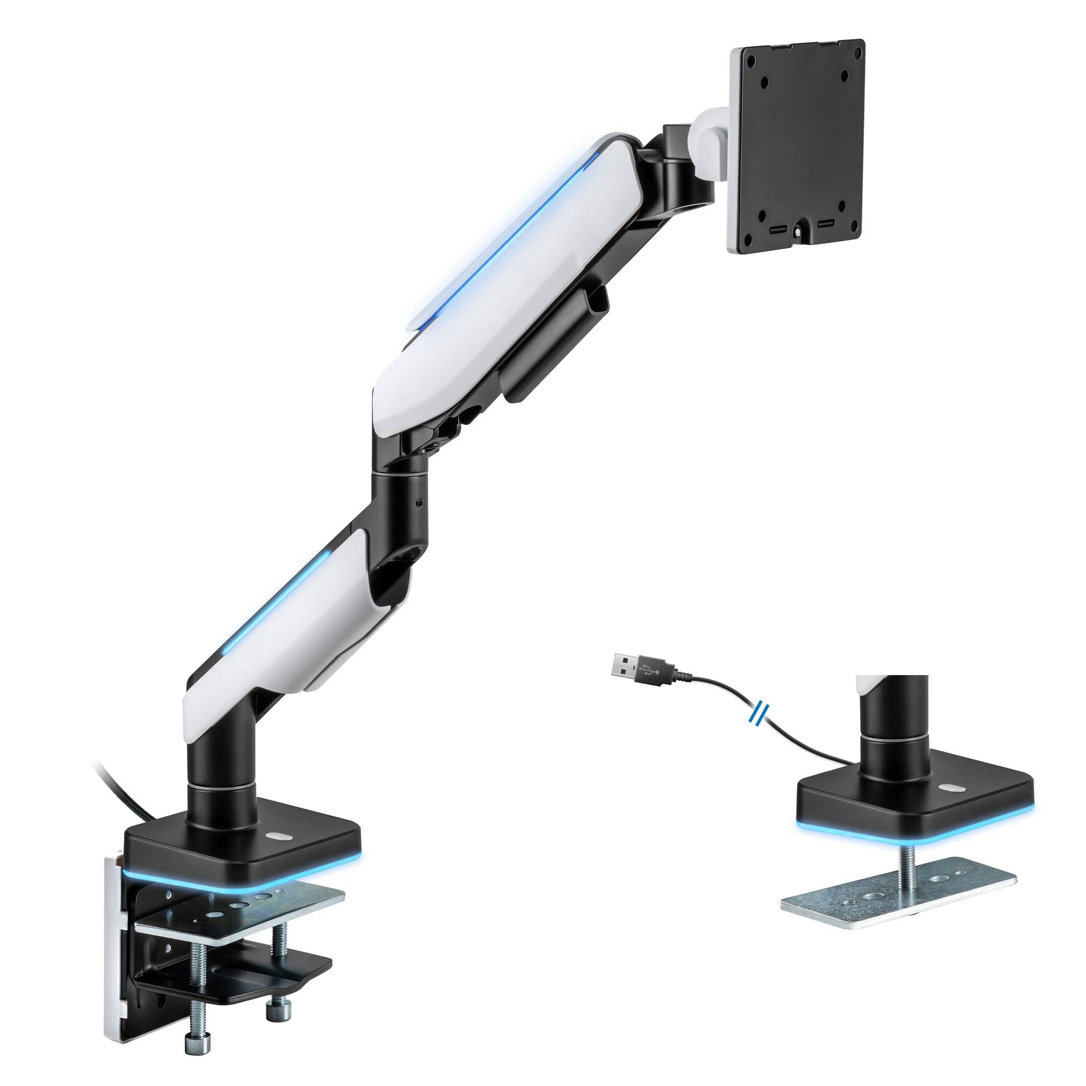 Heavy-Duty Single Monitor Arm for Ultrawide Screens Up To 49"