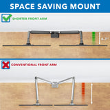 Dual Monitor Mount With Low Profile Gas Spring Arms