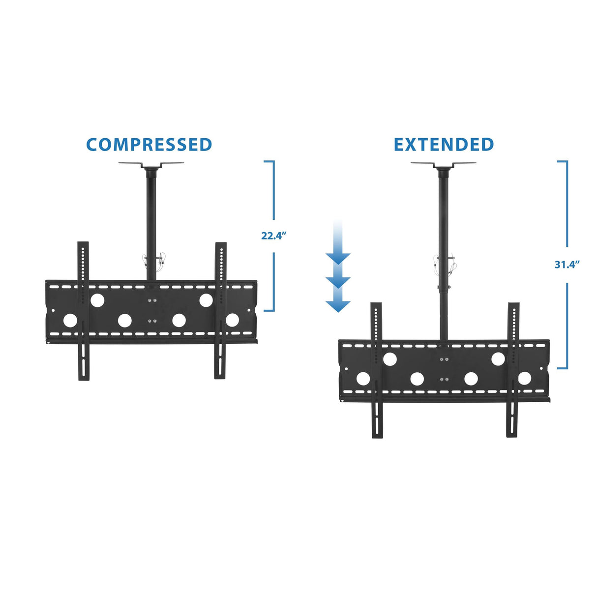 Full-Motion TV Ceiling Mount