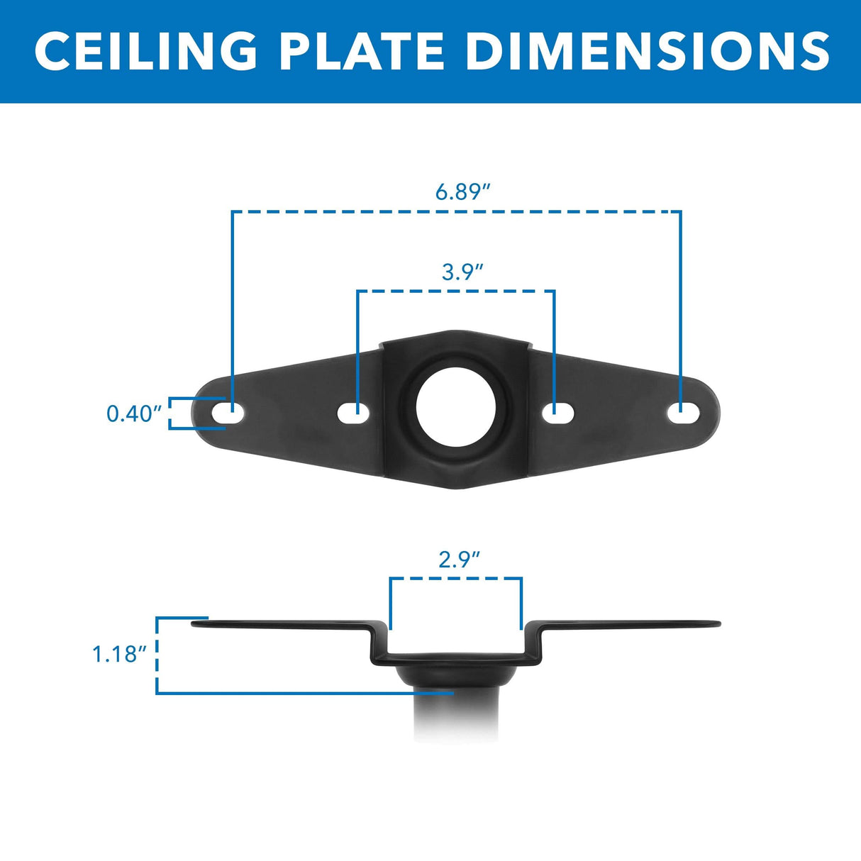 Full-Motion TV Ceiling Mount