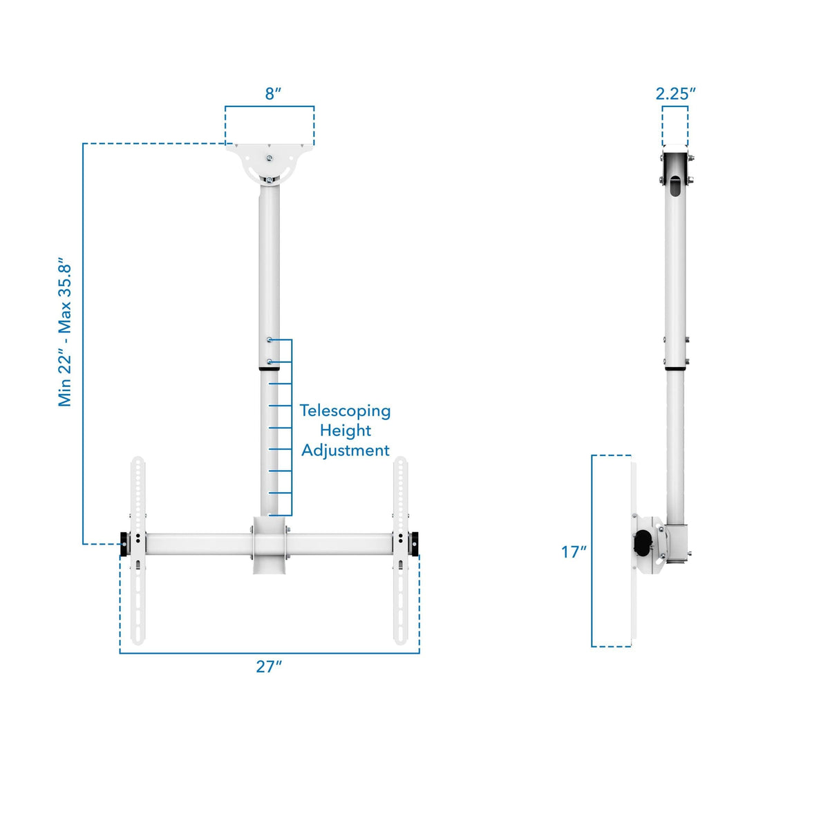 Full Motion Ceiling TV Mount