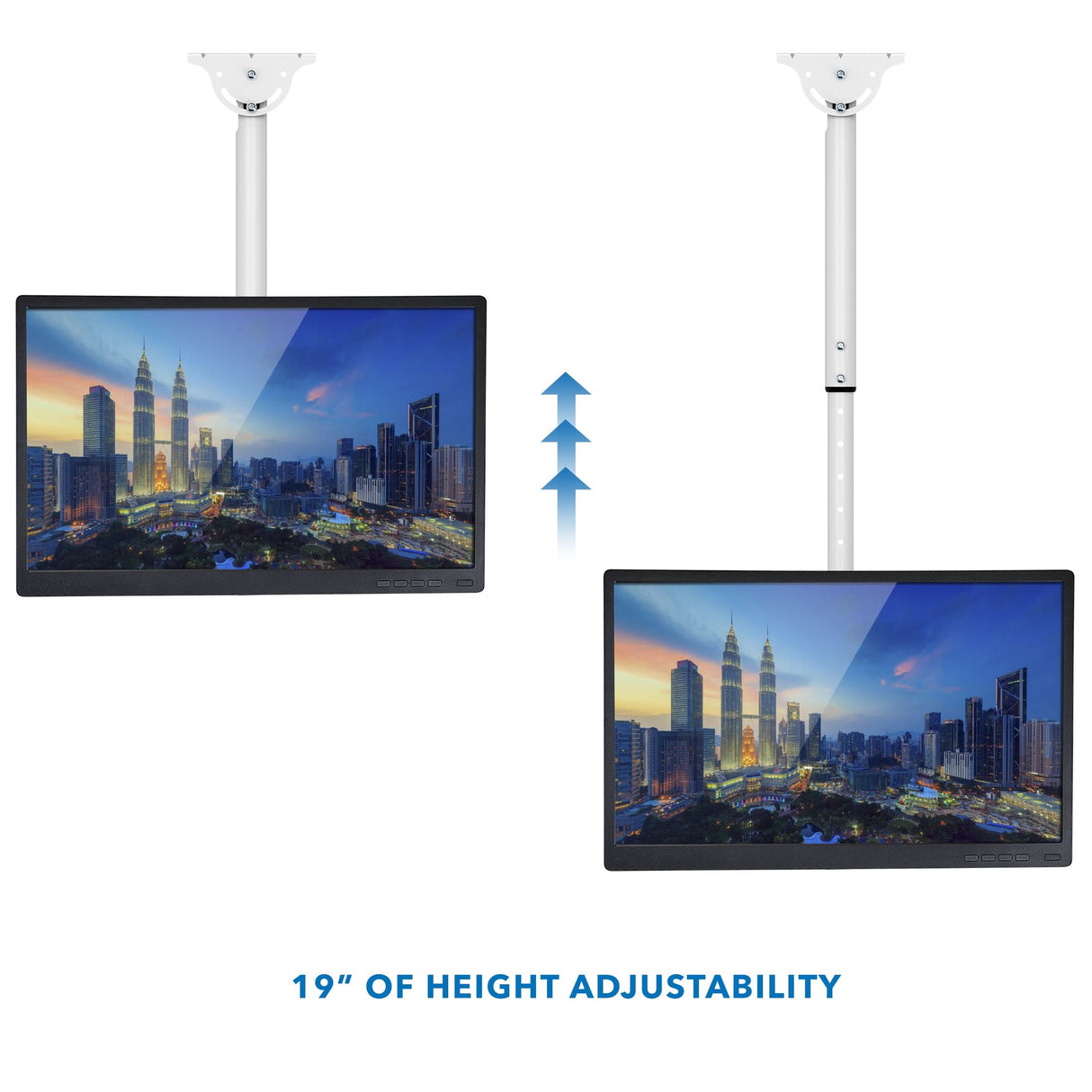 Full Motion Ceiling TV Mount with Long Extension