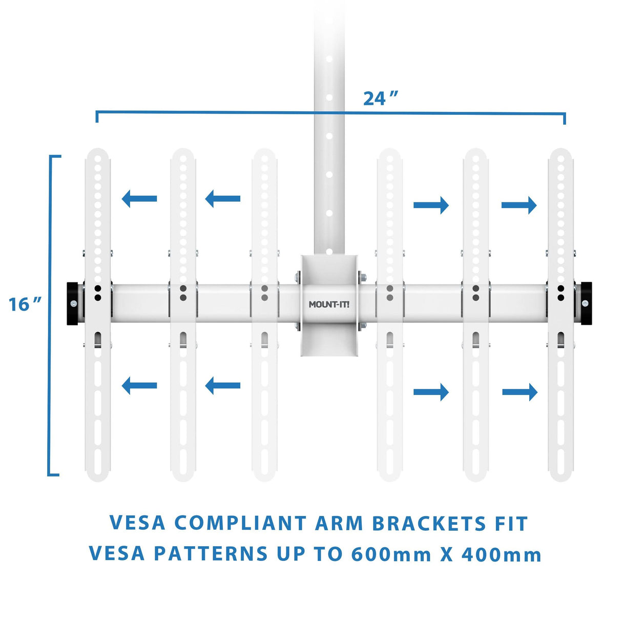 Full Motion Ceiling TV Mount with Long Extension