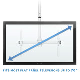 Full Motion Ceiling TV Mount with Long Extension