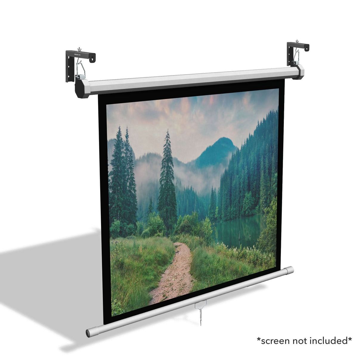 6" Universal Projector Screen Mount - Wall or Ceiling Installation