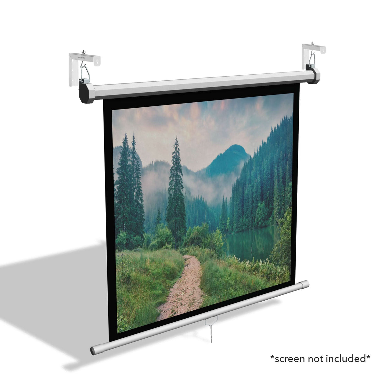 6" Universal Projector Screen Mount - Wall or Ceiling Installation