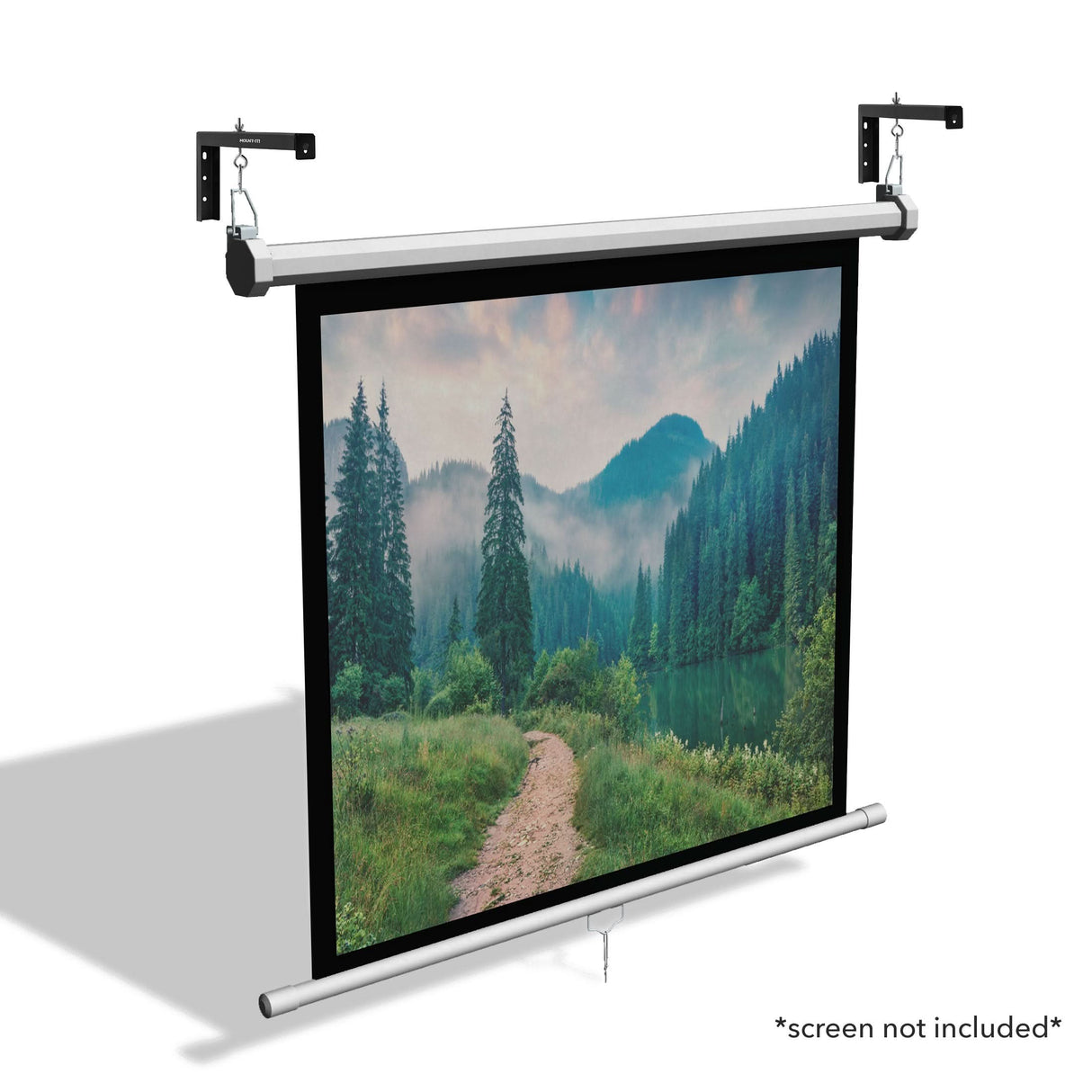 12" Universal Projector Screen Mount - Wall or Ceiling Installation