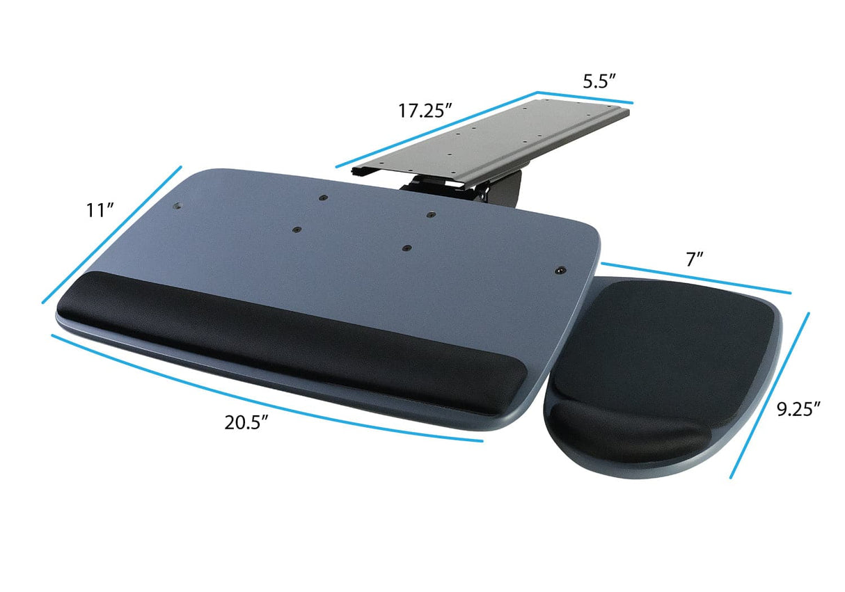 Under Desk Keyboard Platform With Wrist Support