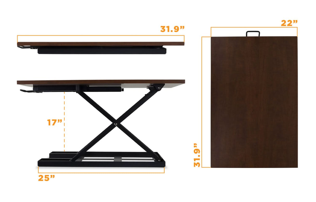 Height Adjustable X-Lift Standing Desk Converter