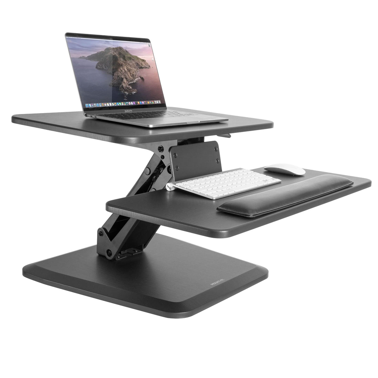 Compact Standing Desk Converter with Gas Spring Arm