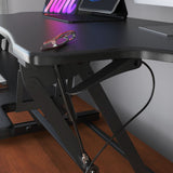 Extra Wide Height Adjustable Standing Desk Converter