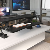 Extra Wide Height Adjustable Standing Desk Converter