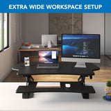 Extra Wide Height Adjustable Standing Desk Converter