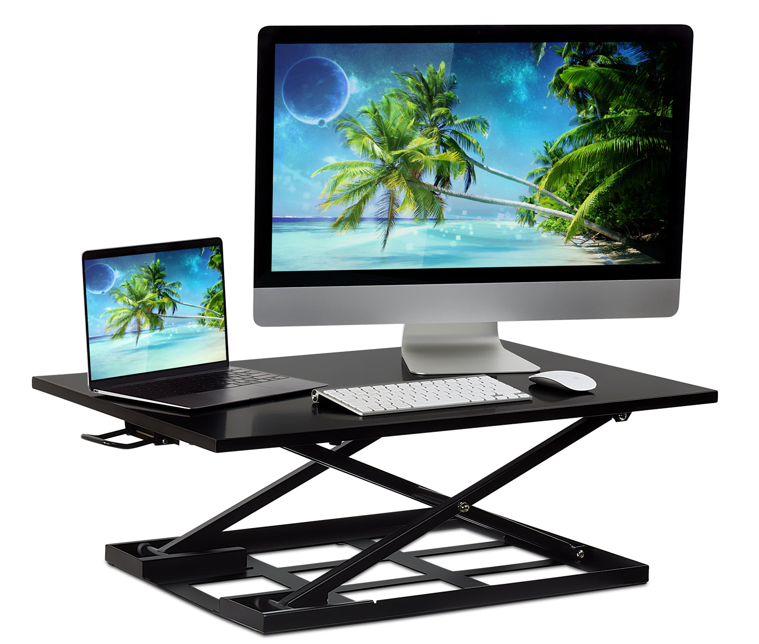 Height Adjustable X-Lift Standing Desk Converter