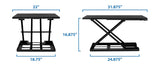 Height Adjustable X-Lift Standing Desk Converter