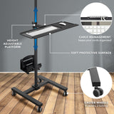 Mobile Cart With Monitor Mount & CPU Holder