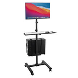 Mobile Cart With Monitor Mount & CPU Holder