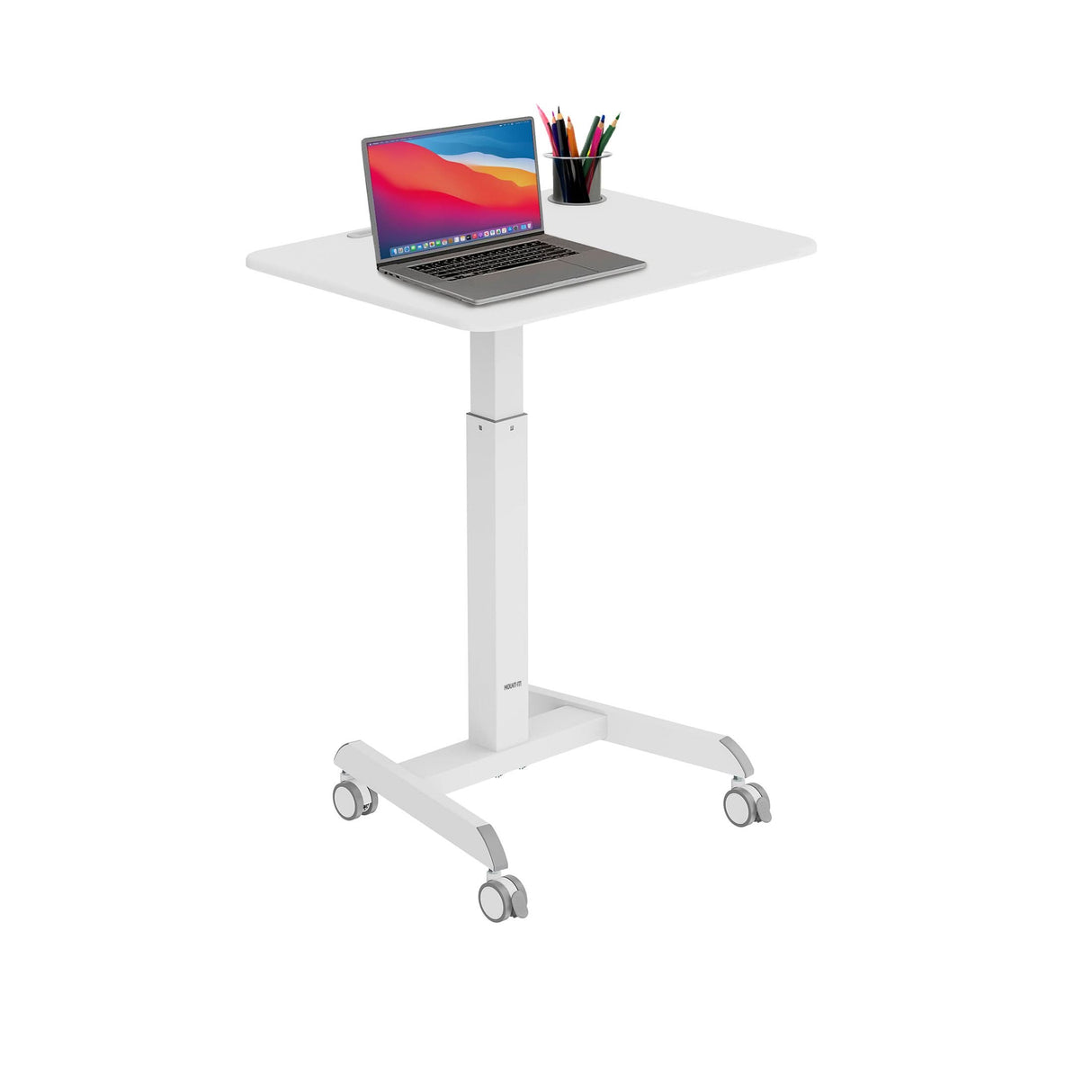 Sit-Stand Mobile Laptop Cart