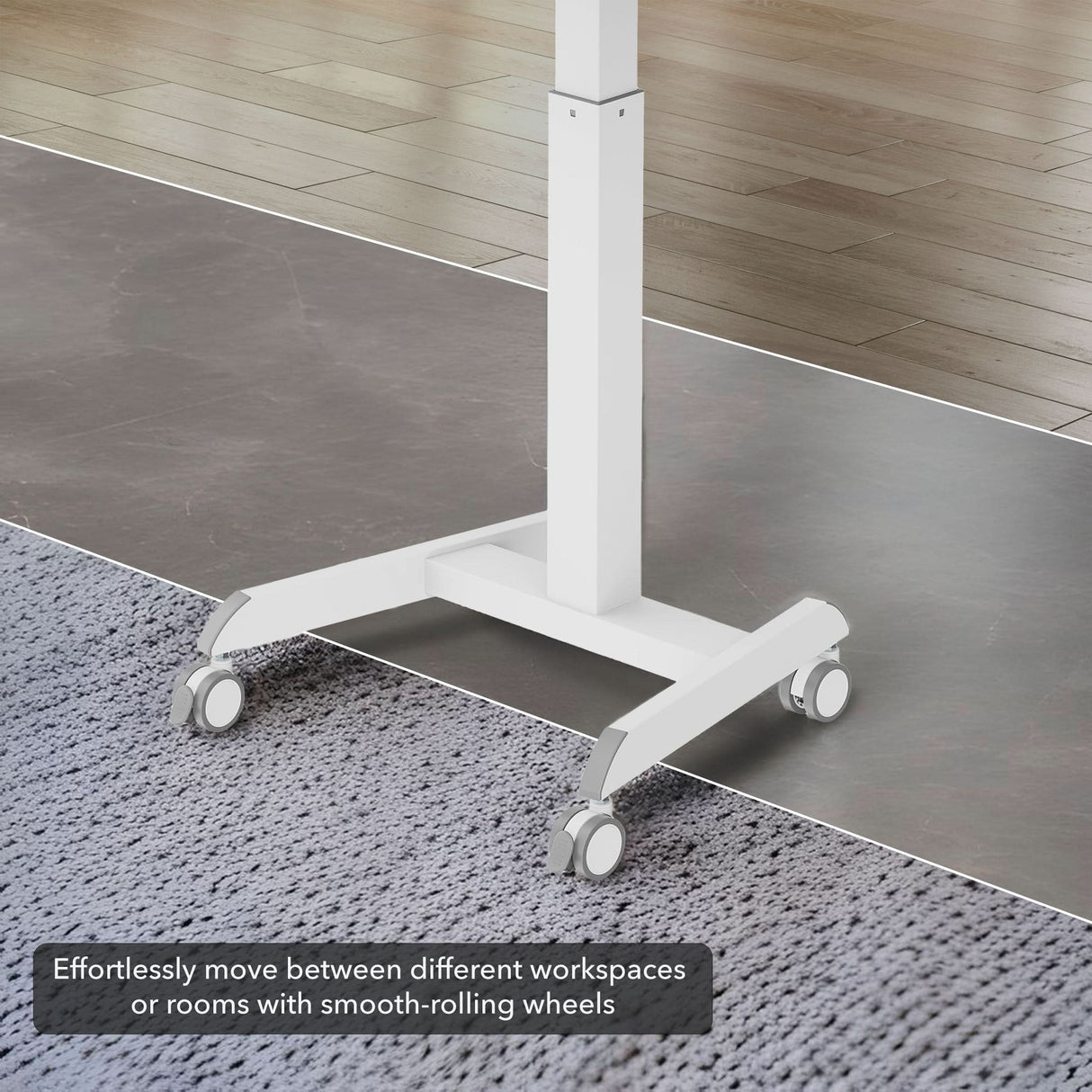 Sit-Stand Mobile Laptop Cart